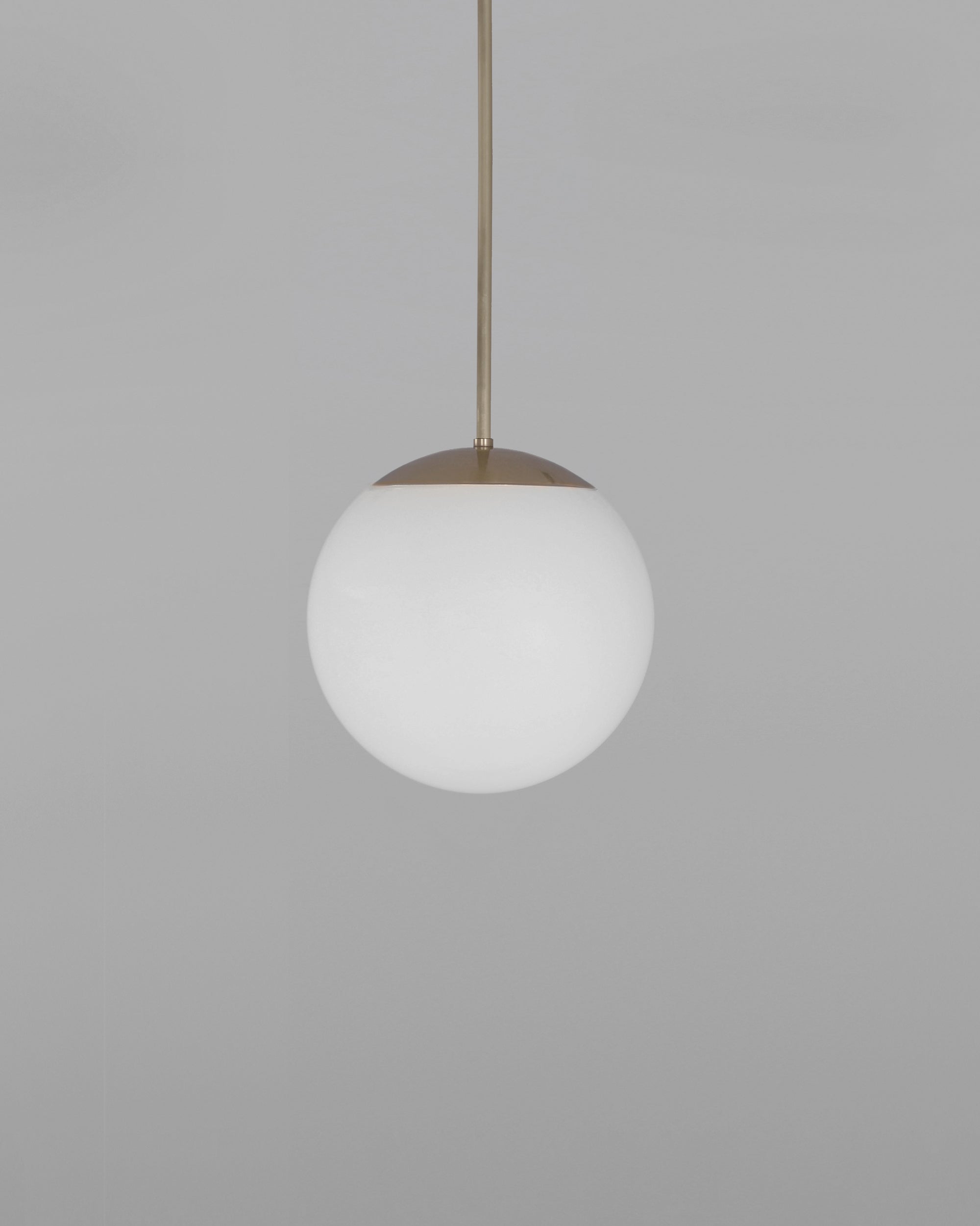 Schwung Glass Globe 300 Opal Mat Globe Pendant Light